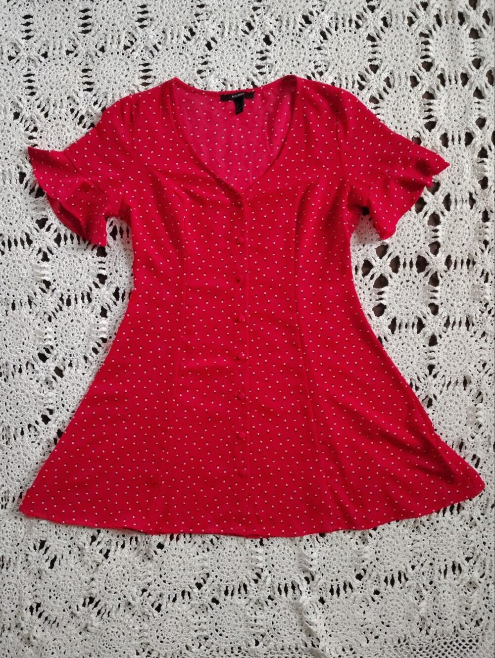 Forever 21 Red Polka Dot Mini Dress